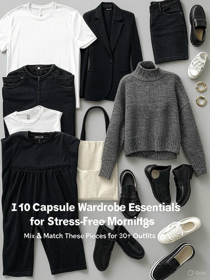 10 Capsule Wardrobe Essentials for a Stress-Free Morning Routine