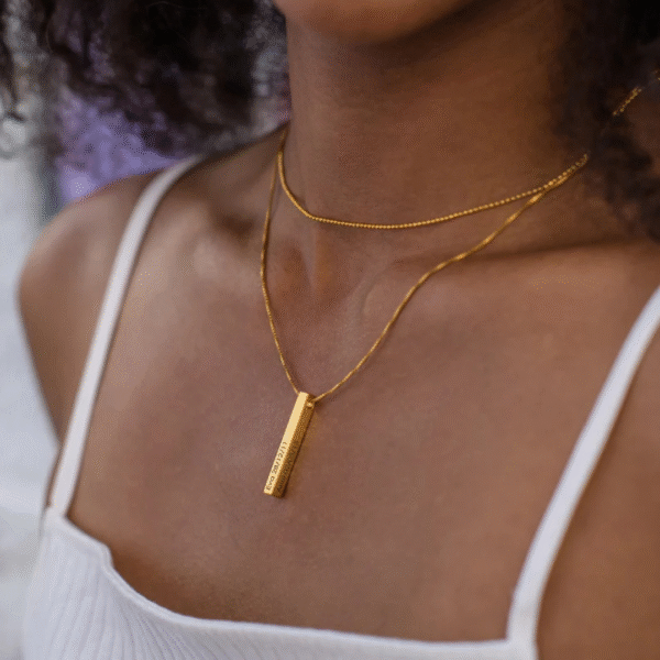 Custom Name Bar Necklace - Personalized & Meaningful Jewelry Gift